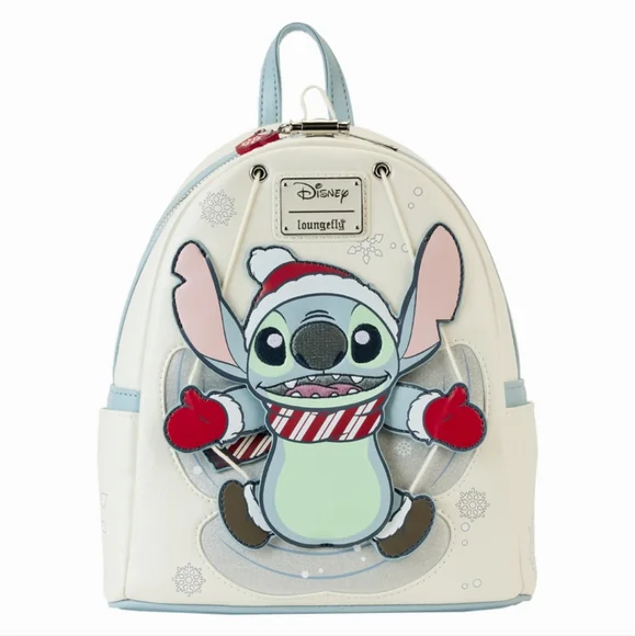 Loungefly | Bags | Stitch Holiday Snow Angel Glitter Mini  display picture 1